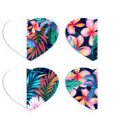 Магнитные фотопазлы Сердце 50 на 50 набор 4 штуки flowers in the tropics