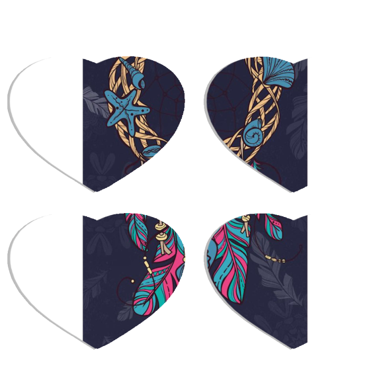 Магнитные фотопазлы Сердце 50 на 50 набор 4 штуки 