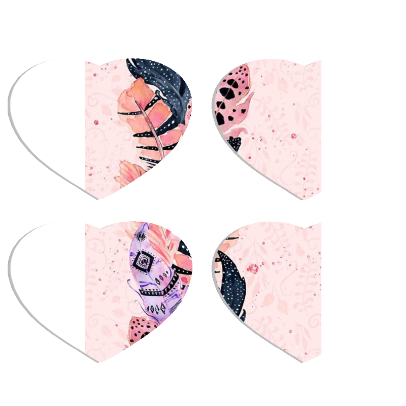 Магнитные фотопазлы Сердце 50 на 50 набор 4 штуки 