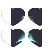 Магнитные фотопазлы Сердце 50 на 50 набор 4 штуки 