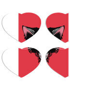 Магнитные фотопазлы Сердце 50 на 50 набор 4 штуки 