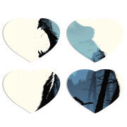 Магнитные фотопазлы Сердце 50 на 50 набор 4 штуки 