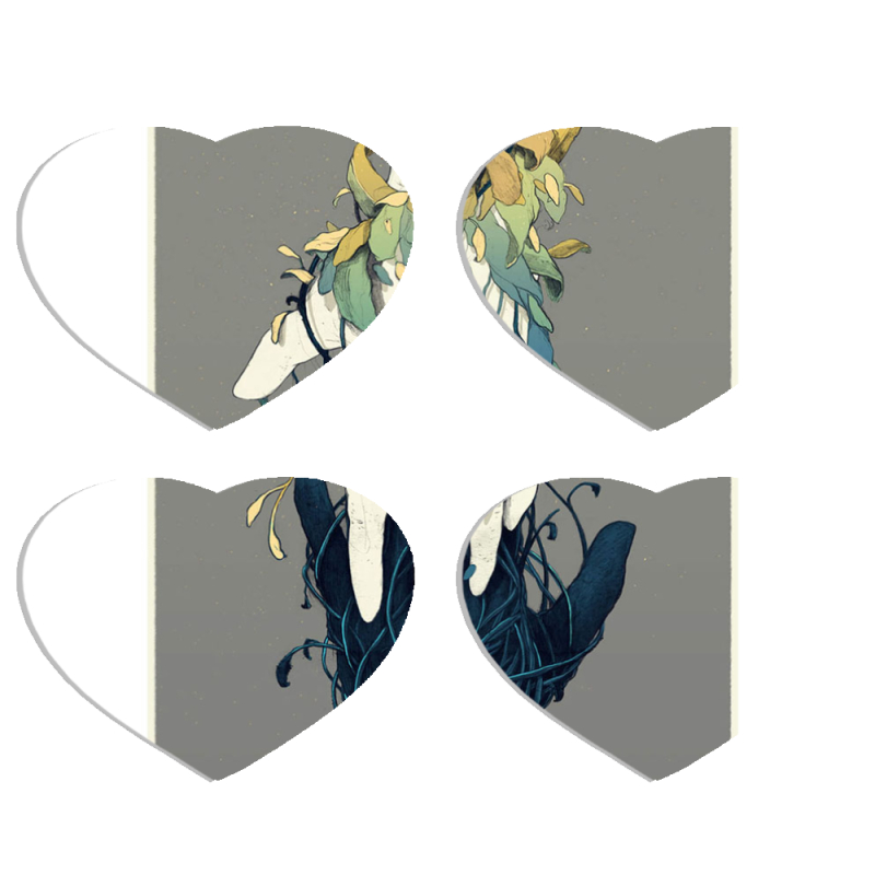 Магнитные фотопазлы Сердце 50 на 50 набор 4 штуки Natures Hands