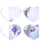 Магнитные фотопазлы Сердце 50 на 50 набор 4 штуки 