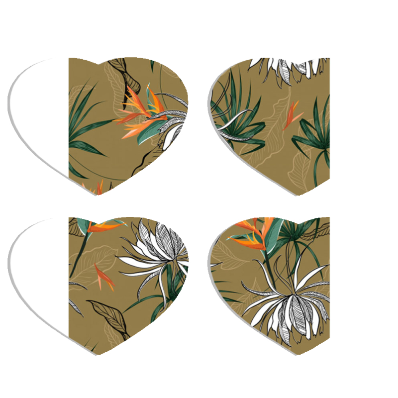 Магнитные фотопазлы Сердце 50 на 50 набор 4 штуки 