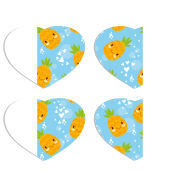 Магнитные фотопазлы Сердце 50 на 50 набор 4 штуки 