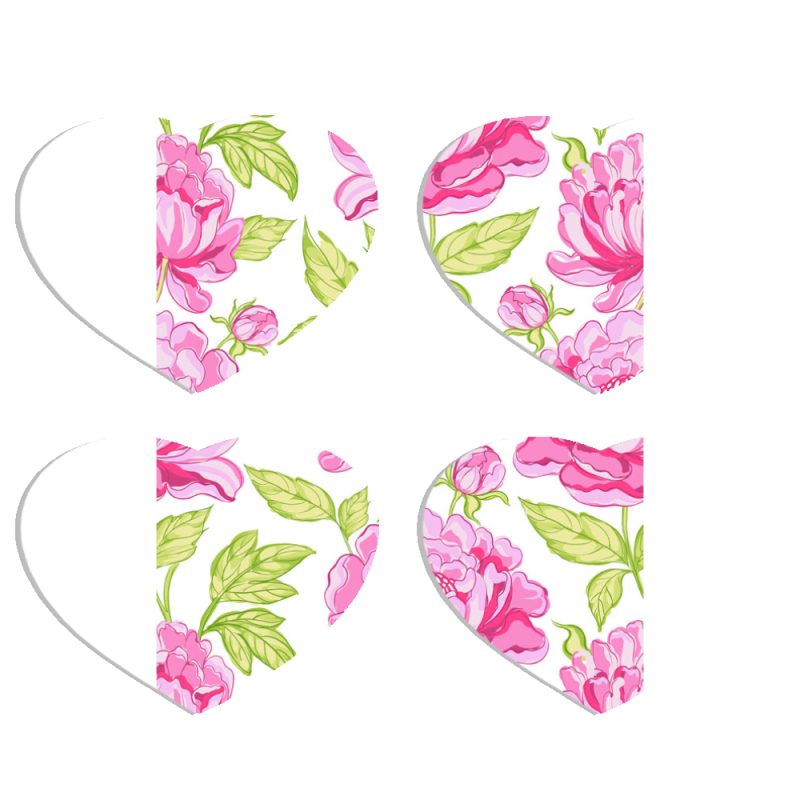 Магнитные фотопазлы Сердце 50 на 50 набор 4 штуки 