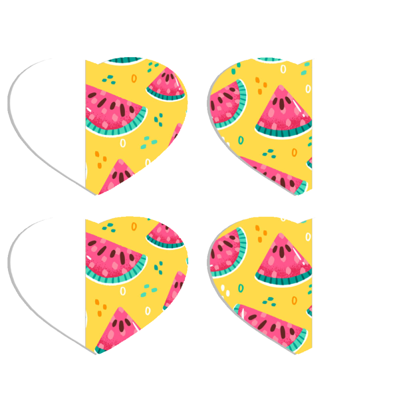 Магнитные фотопазлы Сердце 50 на 50 набор 4 штуки 