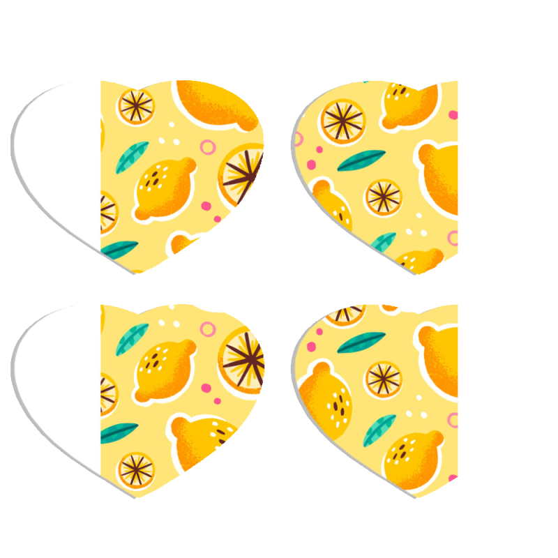 Магнитные фотопазлы Сердце 50 на 50 набор 4 штуки 