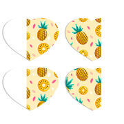 Магнитные фотопазлы Сердце 50 на 50 набор 4 штуки 