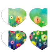 Магнитные фотопазлы Сердце 50 на 50 набор 4 штуки 