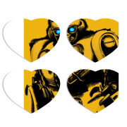 Магнитные фотопазлы Сердце 50 на 50 набор 4 штуки 