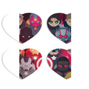 Магнитные фотопазлы Сердце 50 на 50 набор 4 штуки 