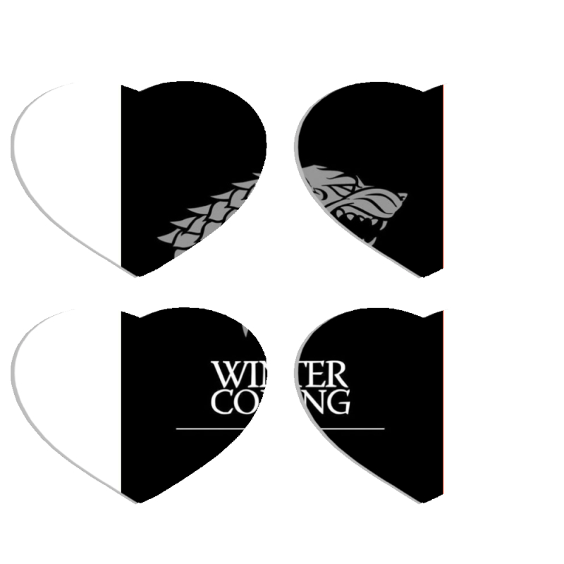 Магнитные фотопазлы Сердце 50 на 50 набор 4 штуки 