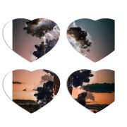 Магнитные фотопазлы Сердце 50 на 50 набор 4 штуки 