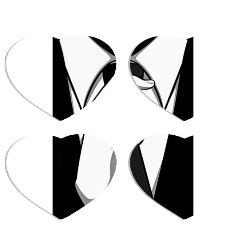 Магнитные фотопазлы Сердце 50 на 50 набор 4 штуки Tie