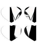 Магнитные фотопазлы Сердце 50 на 50 набор 4 штуки Tie