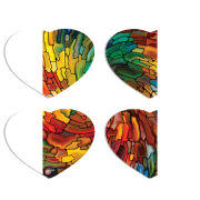 Магнитные фотопазлы Сердце 50 на 50 набор 4 штуки 
