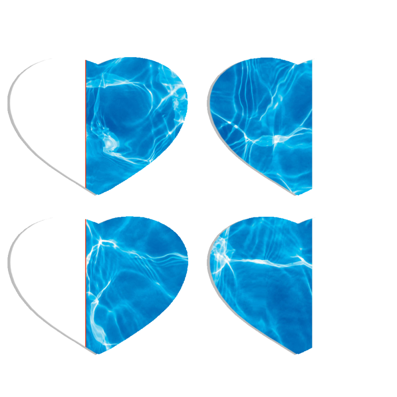 Магнитные фотопазлы Сердце 50 на 50 набор 4 штуки 