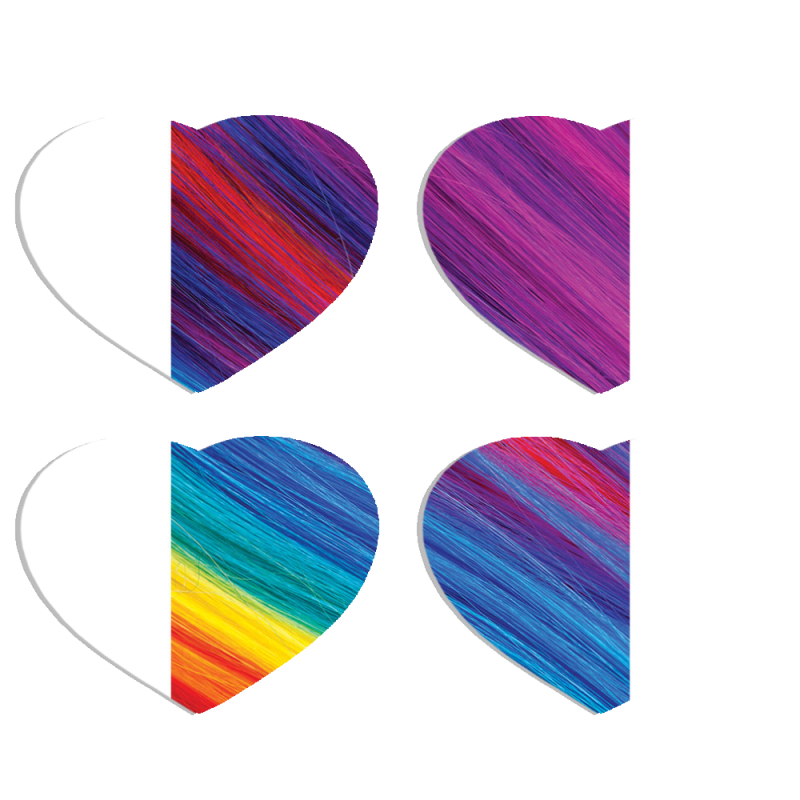 Магнитные фотопазлы Сердце 50 на 50 набор 4 штуки 