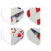 Магнитные фотопазлы Сердце 50 на 50 набор 4 штуки 