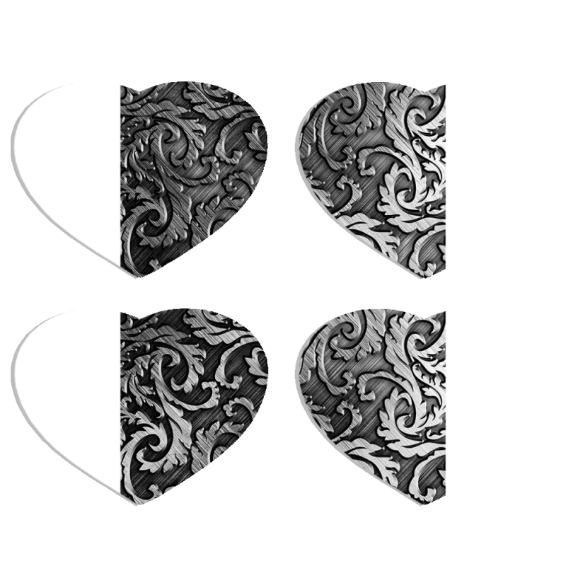 Магнитные фотопазлы Сердце 50 на 50 набор 4 штуки 