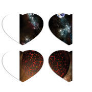 Магнитные фотопазлы Сердце 50 на 50 набор 4 штуки 