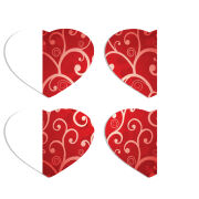 Магнитные фотопазлы Сердце 50 на 50 набор 4 штуки 