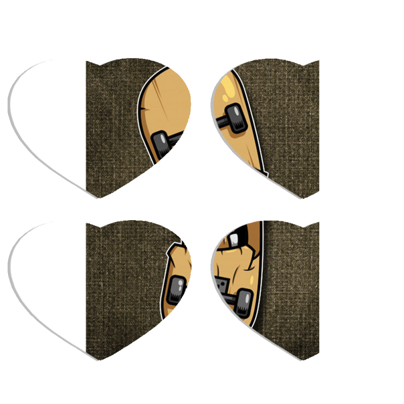 Магнитные фотопазлы Сердце 50 на 50 набор 4 штуки 