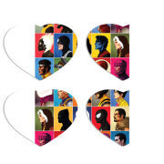 Магнитные фотопазлы Сердце 50 на 50 набор 4 штуки 