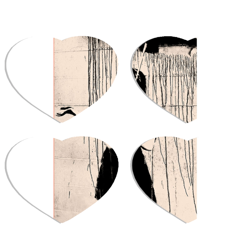 Магнитные фотопазлы Сердце 50 на 50 набор 4 штуки 