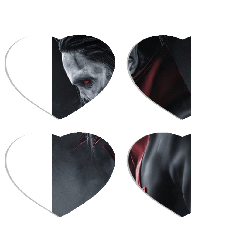 Магнитные фотопазлы Сердце 50 на 50 набор 4 штуки 