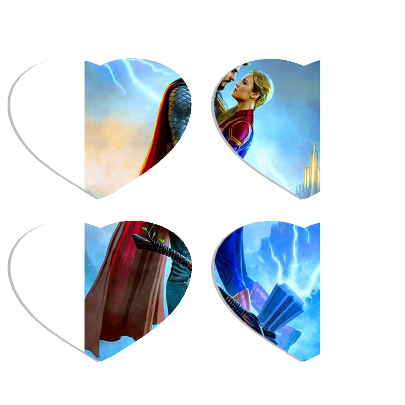 Магнитные фотопазлы Сердце 50 на 50 набор 4 штуки 