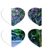 Магнитные фотопазлы Сердце 50 на 50 набор 4 штуки 