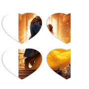Магнитные фотопазлы Сердце 50 на 50 набор 4 штуки 