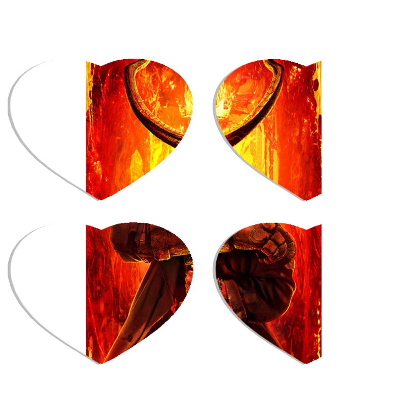 Магнитные фотопазлы Сердце 50 на 50 набор 4 штуки 