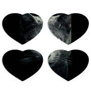 Магнитные фотопазлы Сердце 50 на 50 набор 4 штуки 
