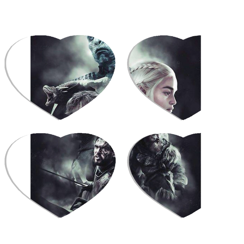 Магнитные фотопазлы Сердце 50 на 50 набор 4 штуки 