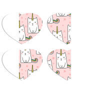 Магнитные фотопазлы Сердце 50 на 50 набор 4 штуки 