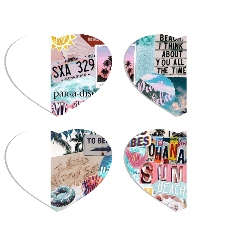 Магнитные фотопазлы Сердце 50 на 50 набор 4 штуки 