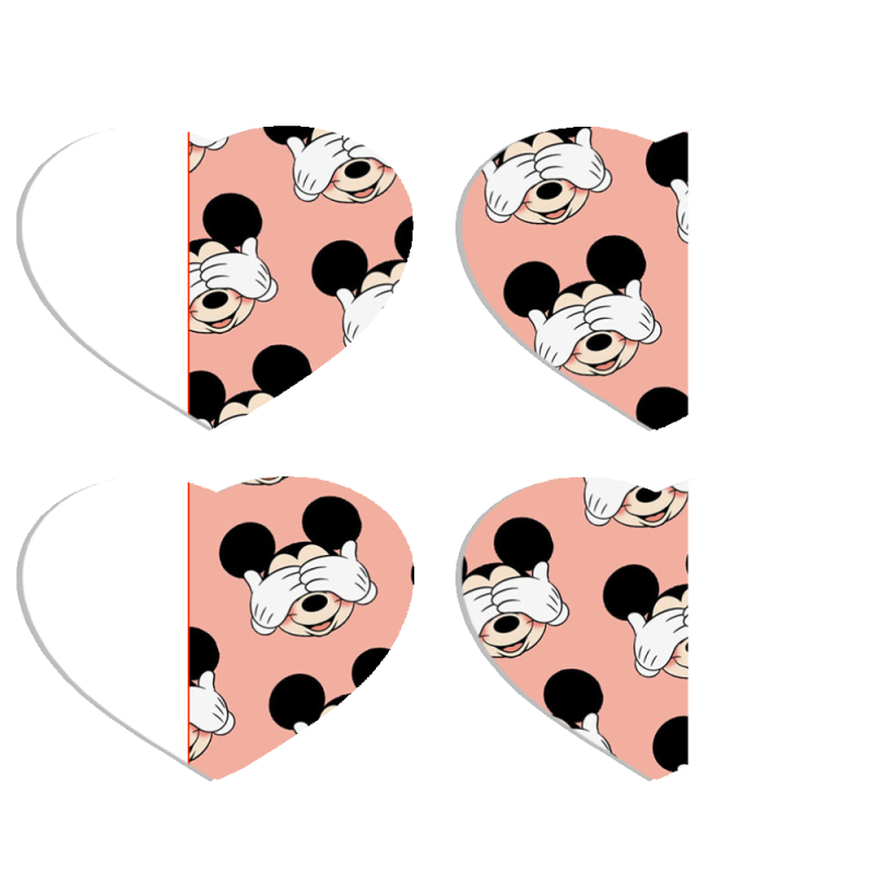 Магнитные фотопазлы Сердце 50 на 50 набор 4 штуки 