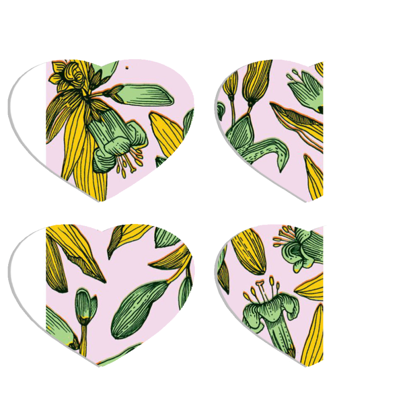 Магнитные фотопазлы Сердце 50 на 50 набор 4 штуки 