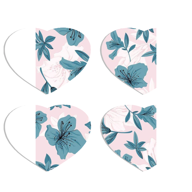 Магнитные фотопазлы Сердце 50 на 50 набор 4 штуки 