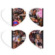 Магнитные фотопазлы Сердце 50 на 50 набор 4 штуки 