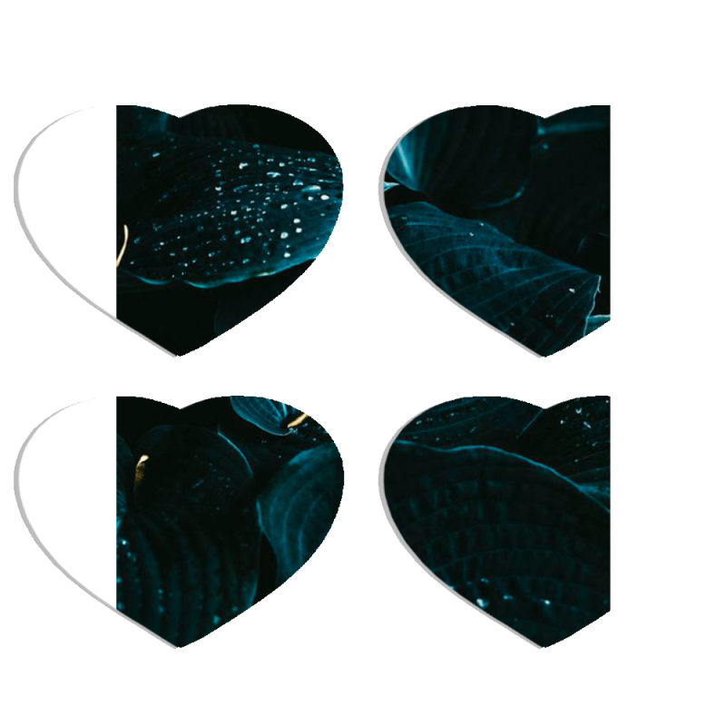 Магнитные фотопазлы Сердце 50 на 50 набор 4 штуки 