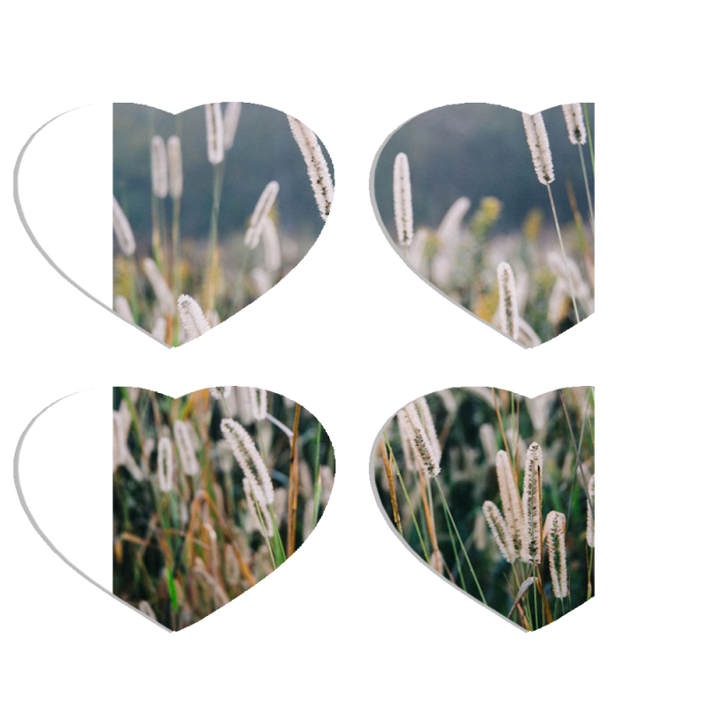 Магнитные фотопазлы Сердце 50 на 50 набор 4 штуки 