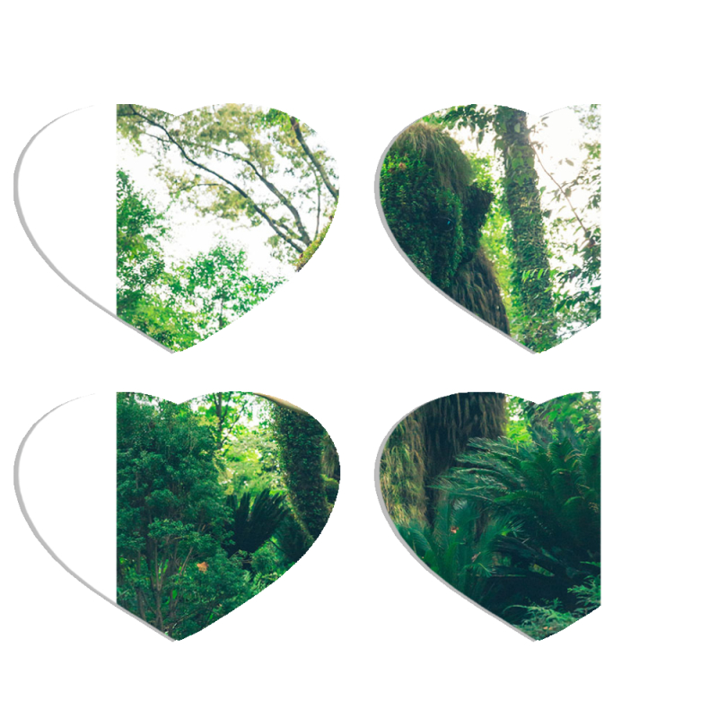 Магнитные фотопазлы Сердце 50 на 50 набор 4 штуки 