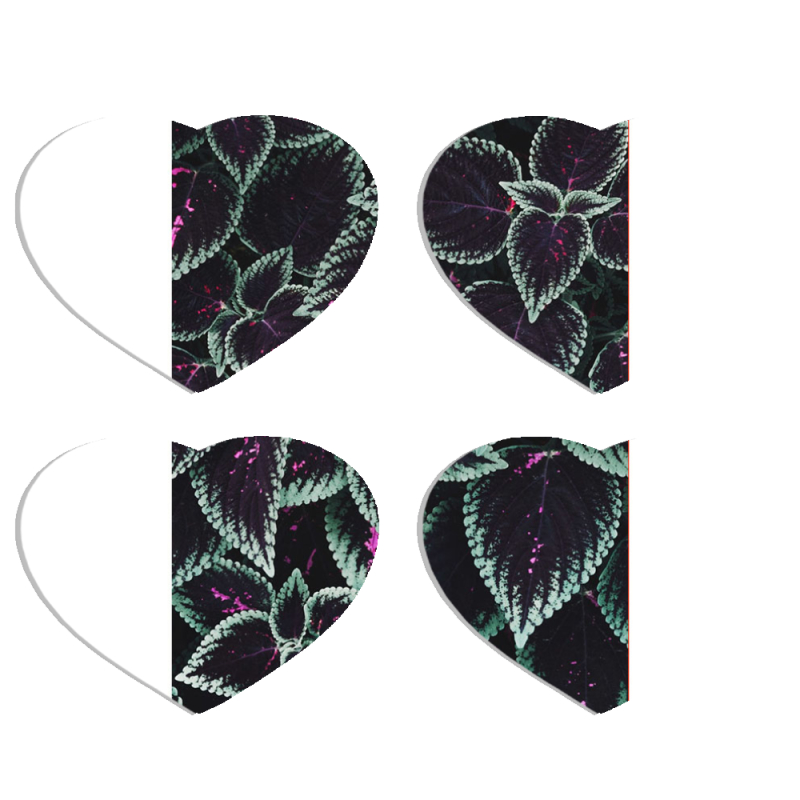 Магнитные фотопазлы Сердце 50 на 50 набор 4 штуки 