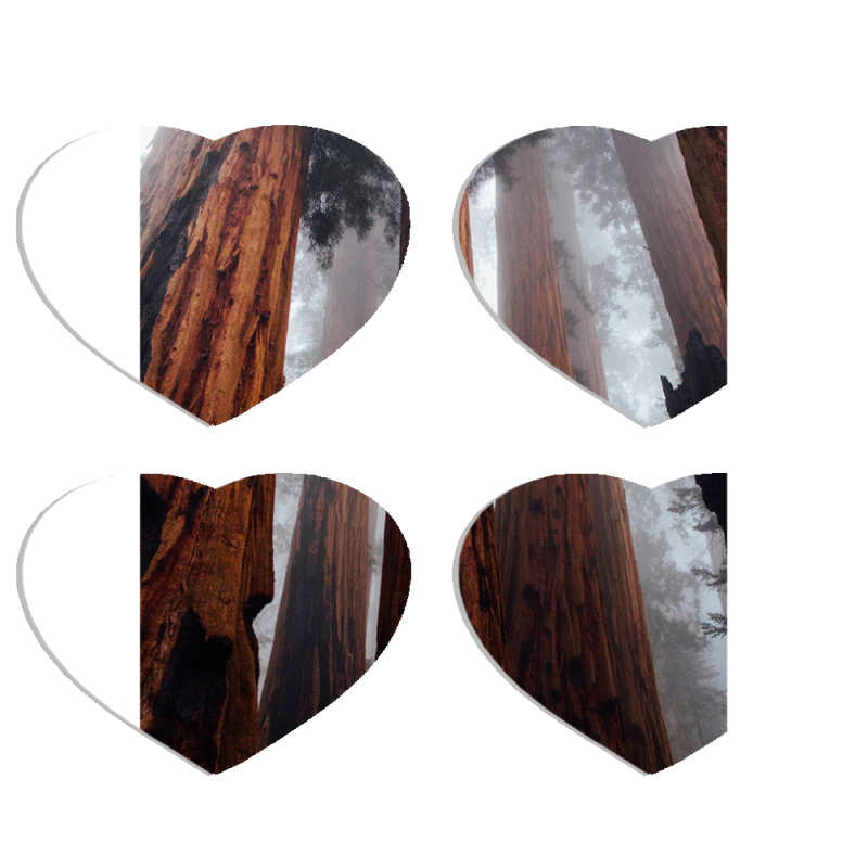 Магнитные фотопазлы Сердце 50 на 50 набор 4 штуки 