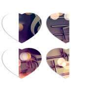 Магнитные фотопазлы Сердце 50 на 50 набор 4 штуки 